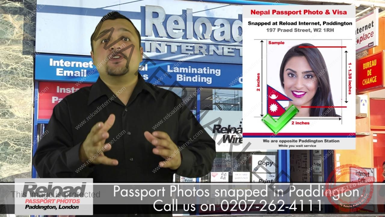 Nepalese Passport Photo And Visa Photo Snapped In Paddington London 1482