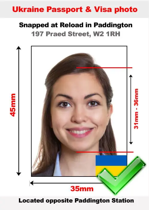 Ukraine Passport Photo And Visa Photo Snapped In Paddington London