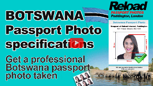 Botswana Passport Photo And Visa Photo Snapped In Paddington London 7396