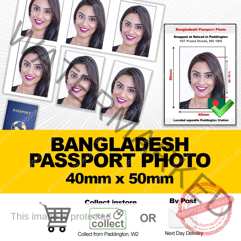 Bangladesh Passport Photo and Visa Photo snapped in Paddington, LDN